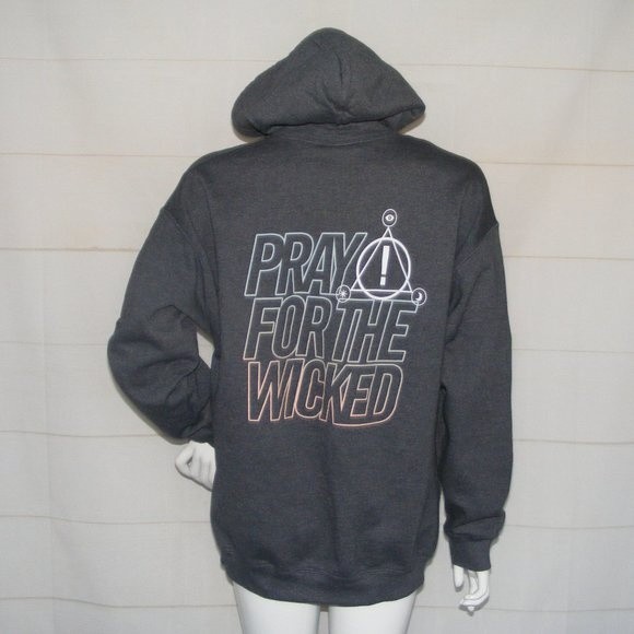 PANIC AT THE DISCO Hoodie Sweatshirt, L, Pray for the Wicked, Gray - Picture 5 of 11
